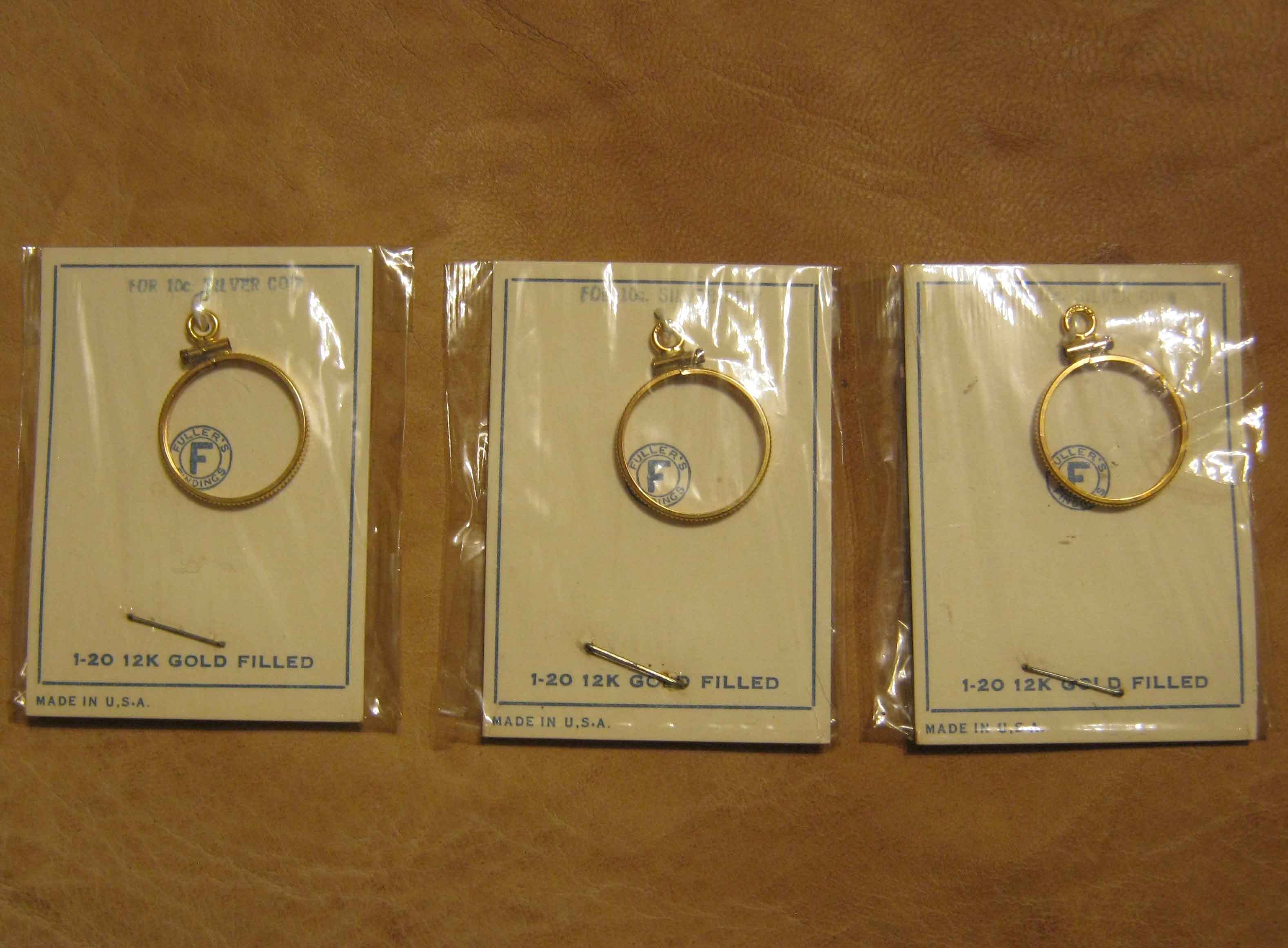 New-Vintage-1-20-Gold-Filled-Bezels-For-Dime/Quarter-Eagle
