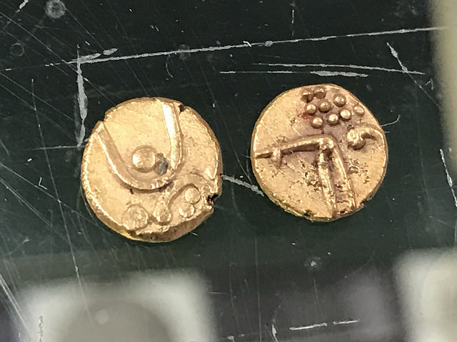 Box-Of-Gold-Hoysala-Influenced-Fanams-From-South-India-At-Local-Coin-Store