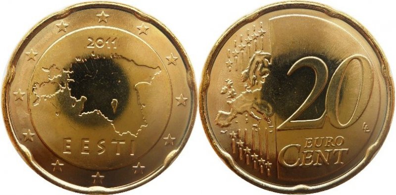 Four-Generations-Of-Modern-Coinage-Of-Estonia.
