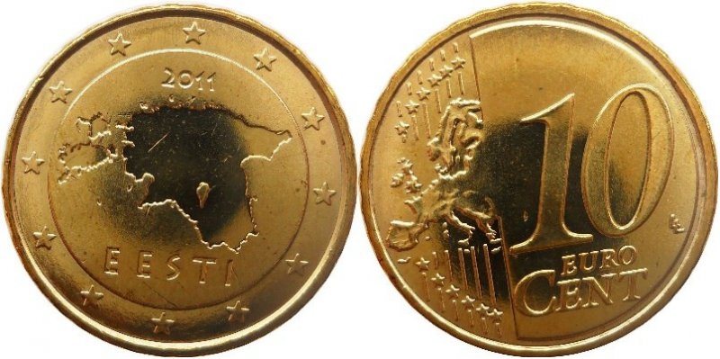 Four-Generations-Of-Modern-Coinage-Of-Estonia.