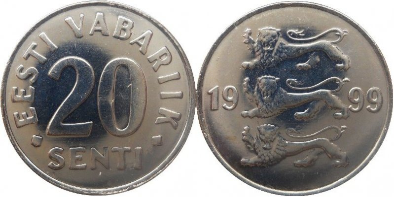 Four-Generations-Of-Modern-Coinage-Of-Estonia.