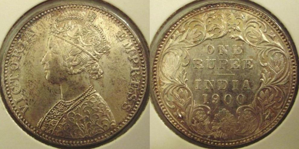 1840-British-India-Silver-Rupee