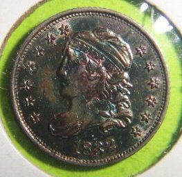 Toning-On-1832-Bust-Half-Cent