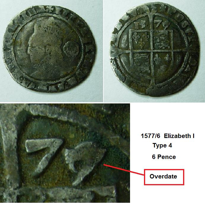 Grade-And-Value-Of-A-1577-/-6--Elizabeth-I--6-Pence