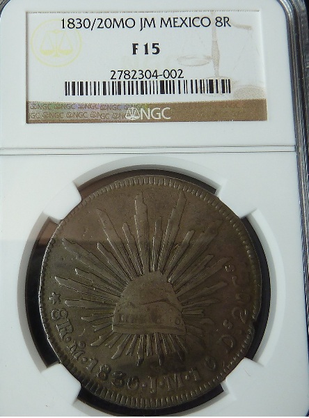 My-New-Rare-NGC-Graded-1830/20-MO-Jm-8-Reales