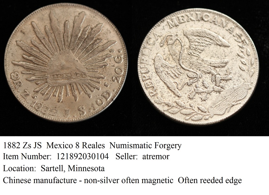 Counterfeit-Numismatic-Forgery-1882-Zs-Js-8R-Mexico