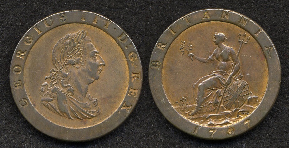 1797-GB-2-Pence-Cartwheel-Coin:-Grade?