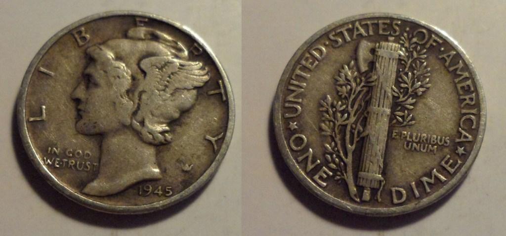1945-Mercury-Dime
