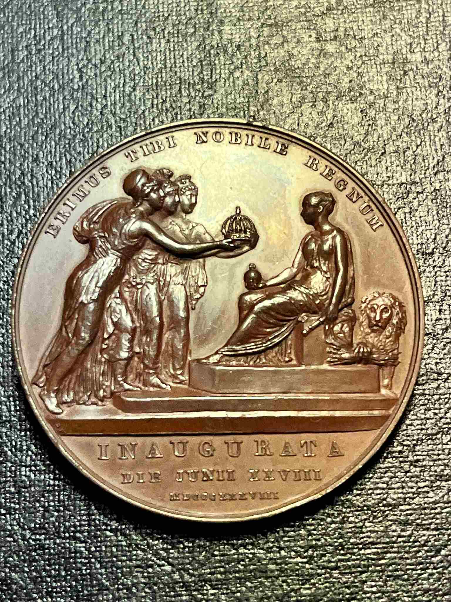 Victoria-Coronation-Medal-Study/Pattern-By-Pistrucci