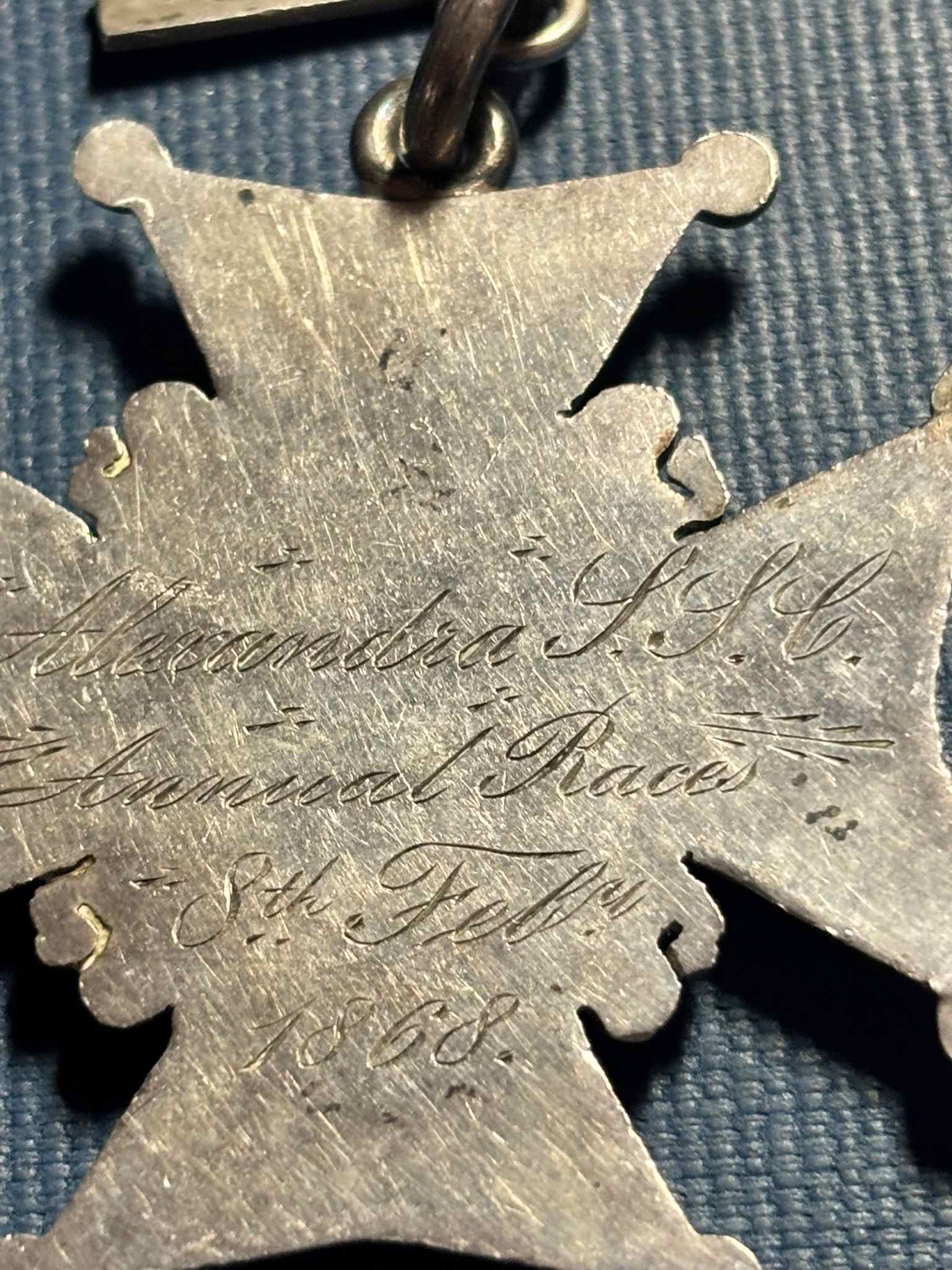 1868-3-Mile-Race---2nd-Place-Medal