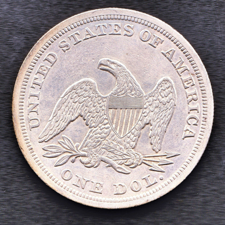 1842-&-1847-Seated-Dollars.-Nice-Grades-Or-Fake?