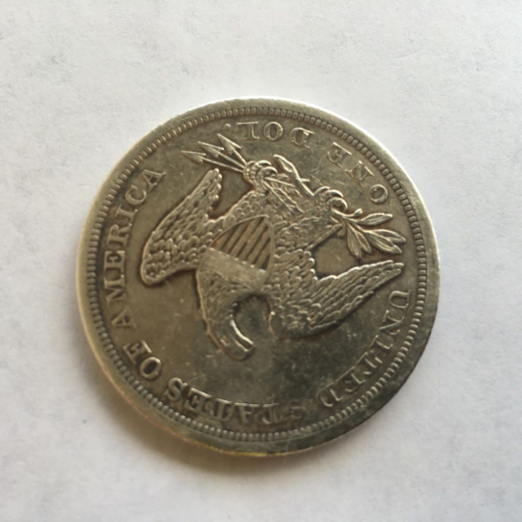 1842-&-1847-Seated-Dollars.-Nice-Grades-Or-Fake?