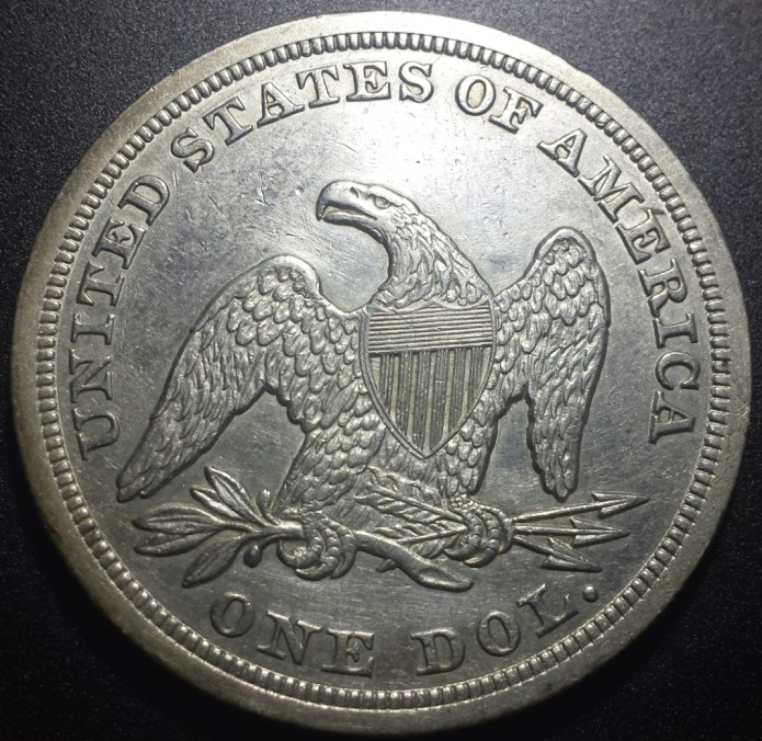 1842-&-1847-Seated-Dollars.-Nice-Grades-Or-Fake?
