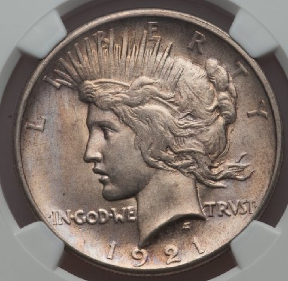 Toned-1921-Peace-Dollar-For-You-To-Grade.