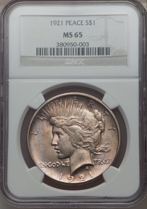 Toned-1921-Peace-Dollar-For-You-To-Grade.