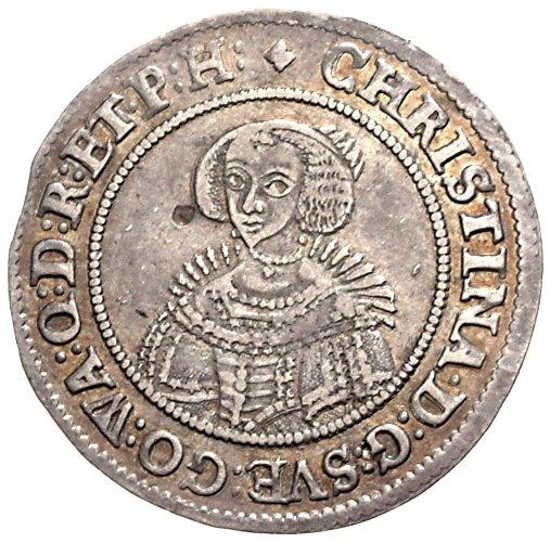 Sweden-Christina-1/2-Riksdaler