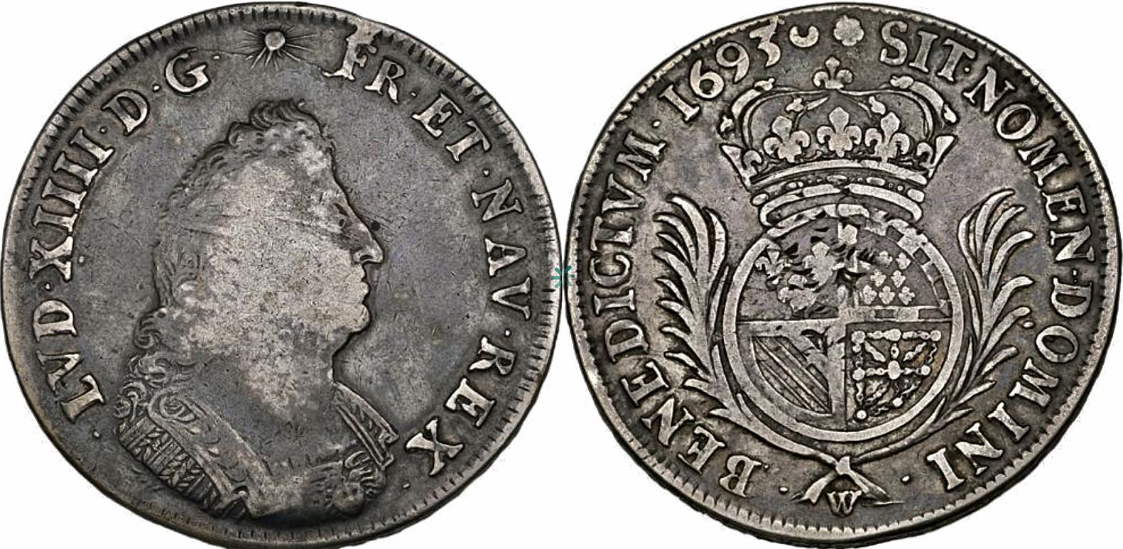 1693-W-Ecu-For-Flanders-With-Carambole-And-Palm-Branches