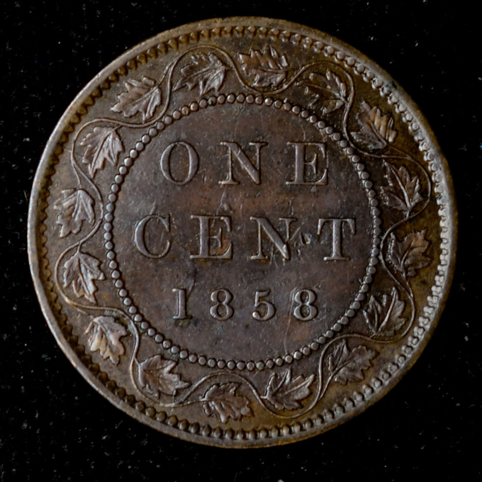 1858-Vicky-Cent-With-OBV-Chinese-Chop-Marks-Gradeable-?