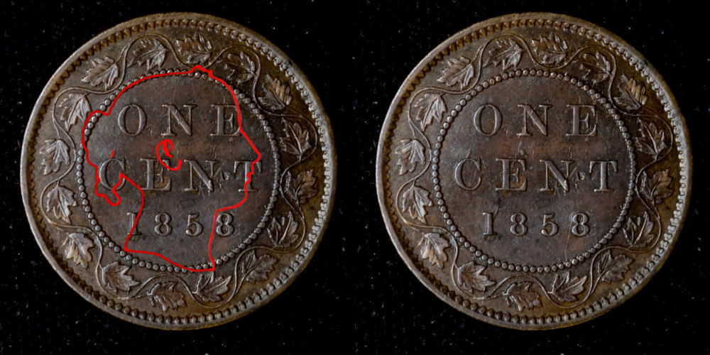 1858-Vicky-Cent-With-OBV-Chinese-Chop-Marks-Gradeable-?