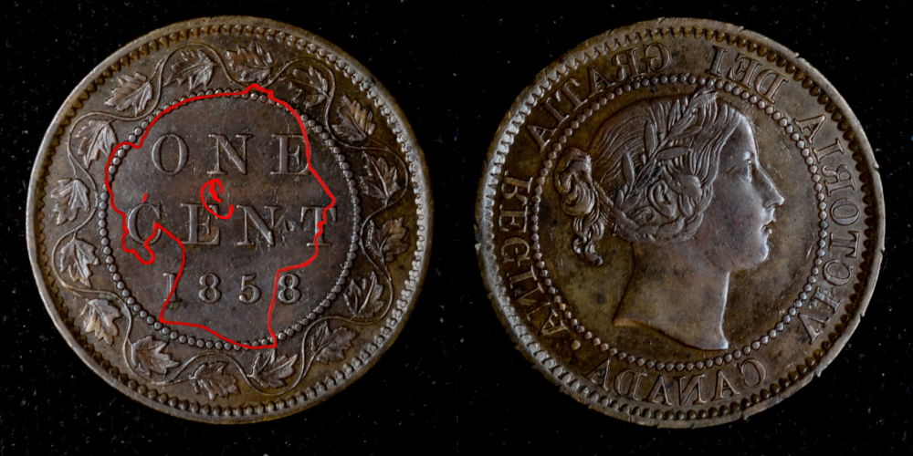 1858-Vicky-Cent-With-OBV-Chinese-Chop-Marks-Gradeable-?