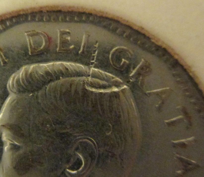 Rare-1951-High-Relief-Nickel-With-Deep-Obv.-Scratch