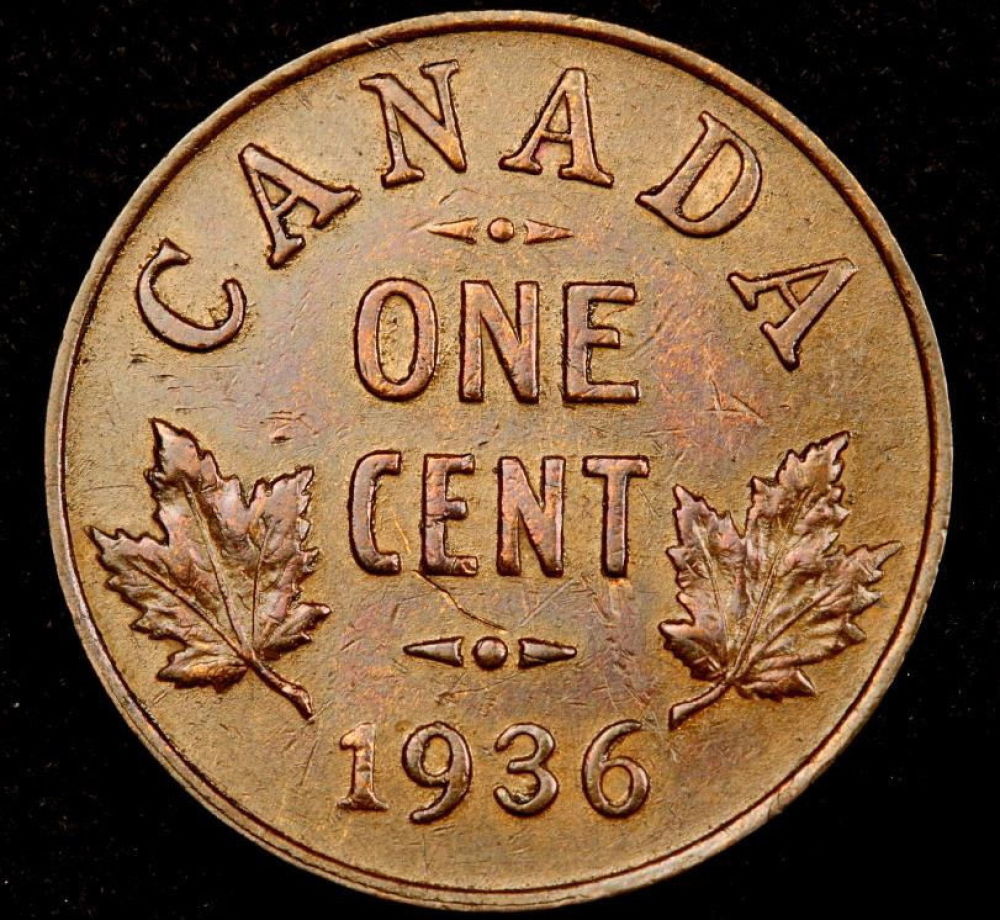 Strange-Straight-Line-Die-Break-?-1936-1-Cent