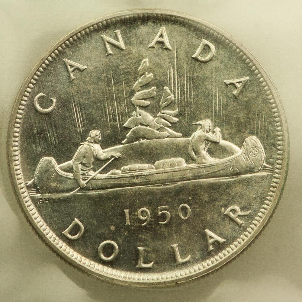 ICCS---MS-65-Or-MS-66-?---1950-Silver-Dollar-Victoria-North