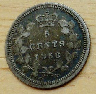 1858-Canada-5-Cents-Large-Or-Small-Date-?