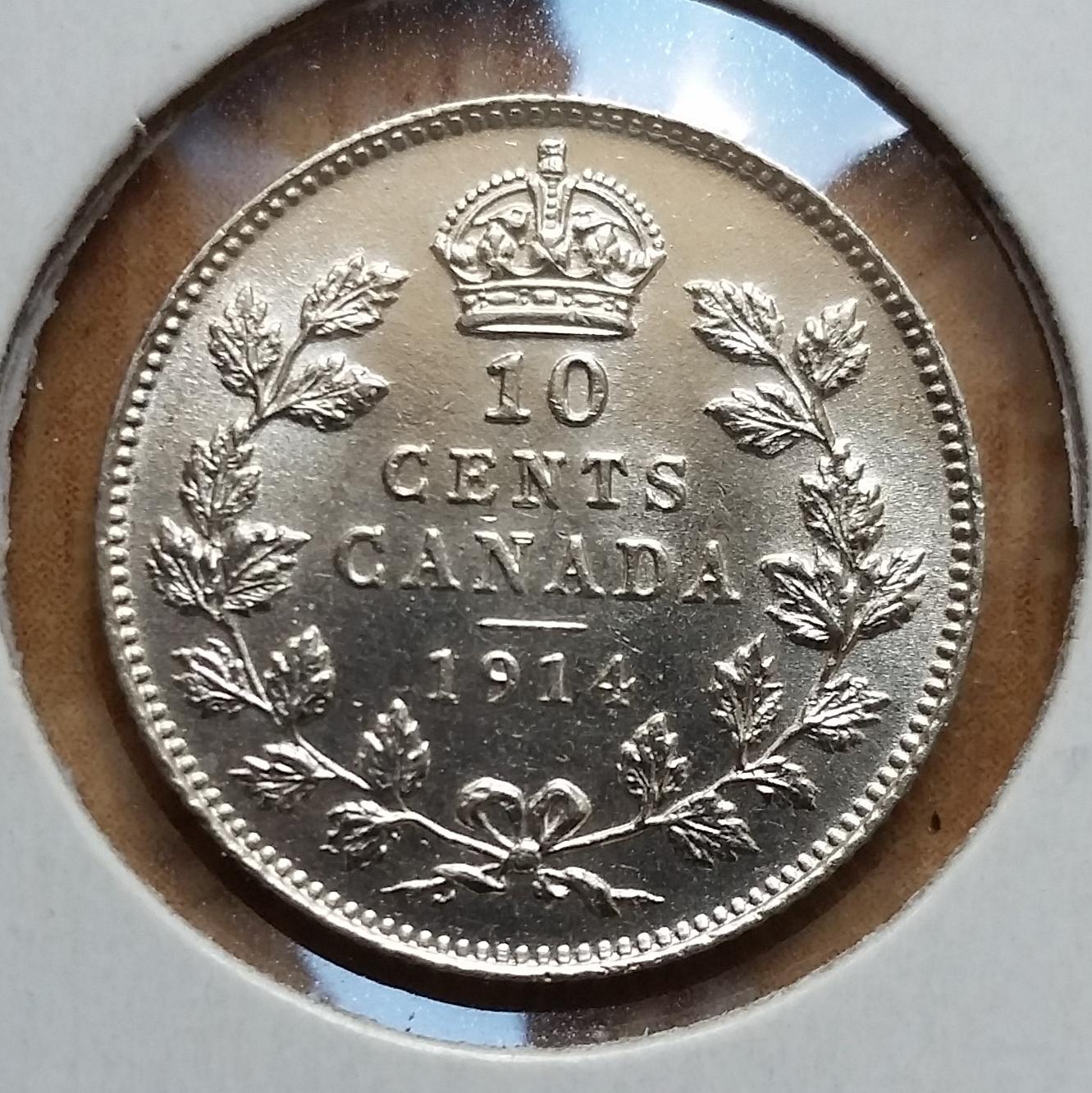 1914-10-Cents-Highly-Detailed-With-Lots-Of-Luster.