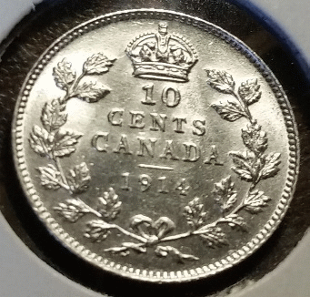 1914-10-Cents-Highly-Detailed-With-Lots-Of-Luster.