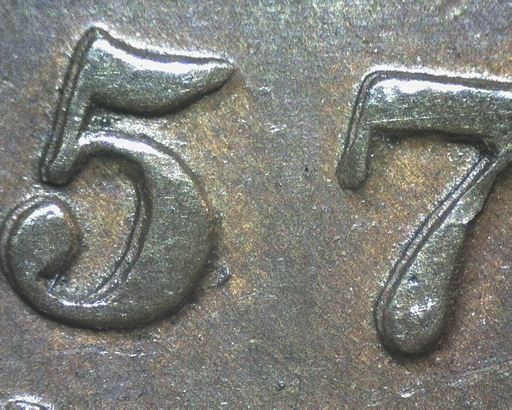 1857-Double-Die-One-Penny-Token---Triple-Struck-8-?