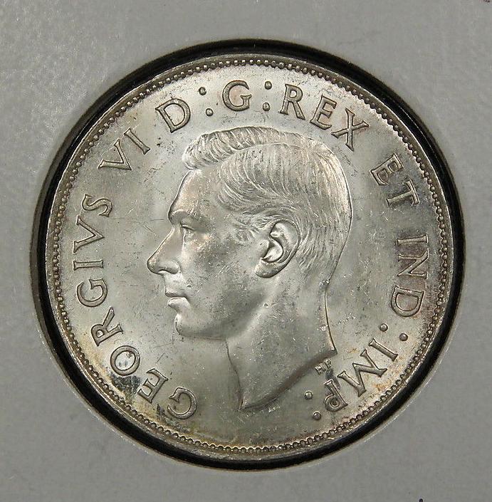 1943-50-Cents---MS-63-Or-64--White-Pasty-Luster---Nice-Coin!
