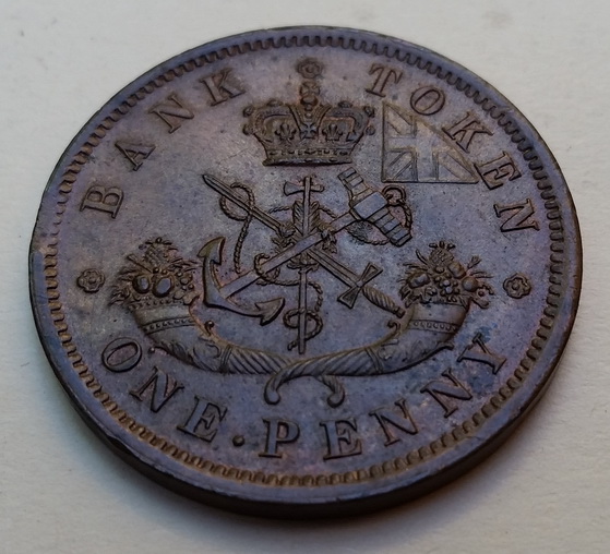 1857-Double-Die-One-Penny-Token---Triple-Struck-8-?
