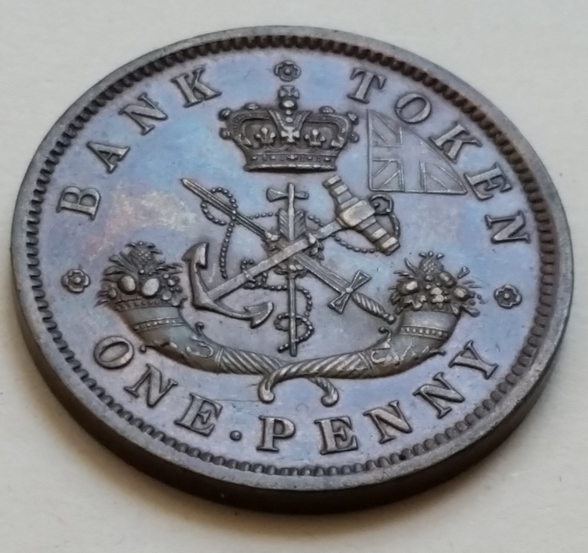 1857-Double-Die-One-Penny-Token---Triple-Struck-8-?