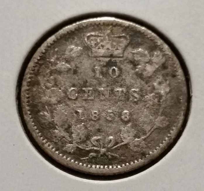 1858-8-Over-5-10-Cents-?-Ebay-Find-$12.00