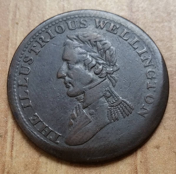Broadstruck-1816-Canada-Waterloo-Half-Penny-Token-?