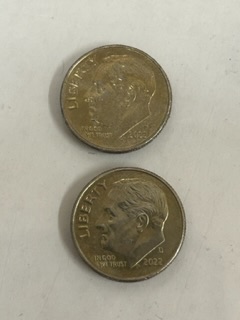 Two-2022-D-Roosevelt-Tinted-Dimes-With-Die-Chips-Below-The-Eyes