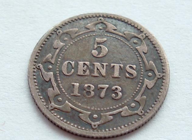 1873-Newfoundland-Five-Cents
