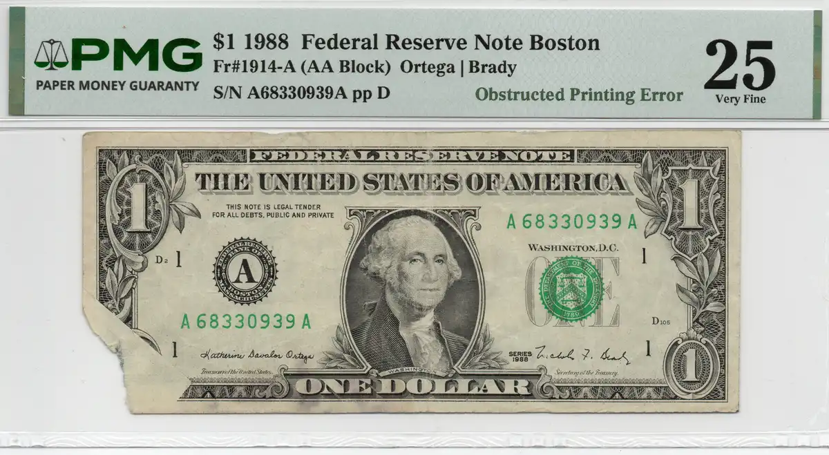 1988-$1-Obstructed-Printing-Error-Back-From-Grading