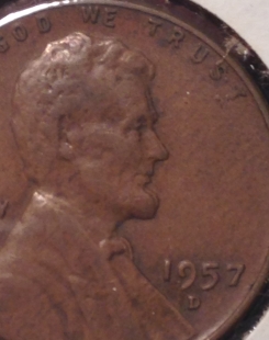 1957-D-Lincoln-Cent---Double-Profile