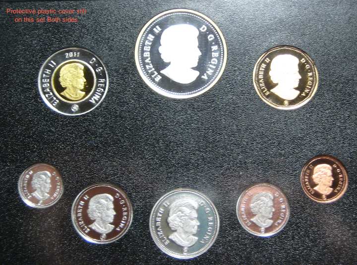 2011-Canadian-Proof-Set-/-Silver-Gold-Plated-Curious-About--