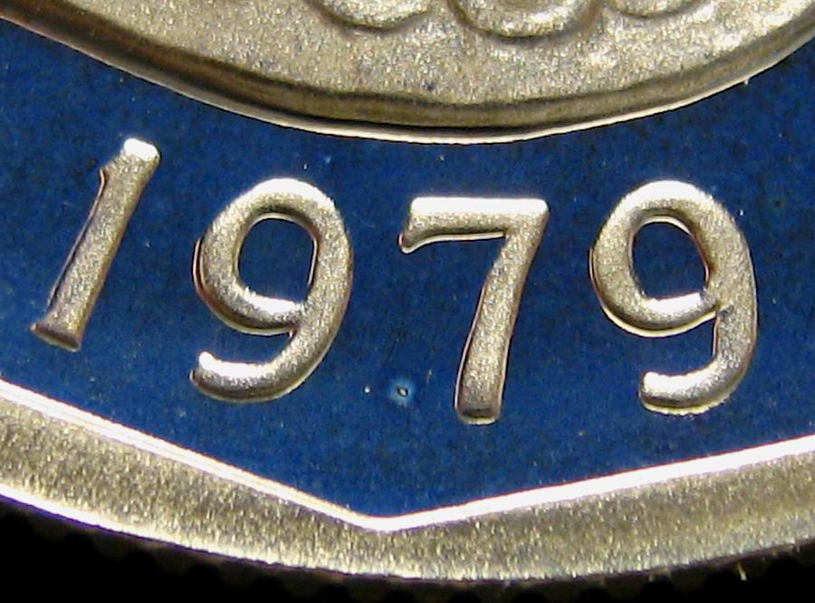 Nice-Looking-SBA-1979-S-Proof-.-Blue-Toning-:-