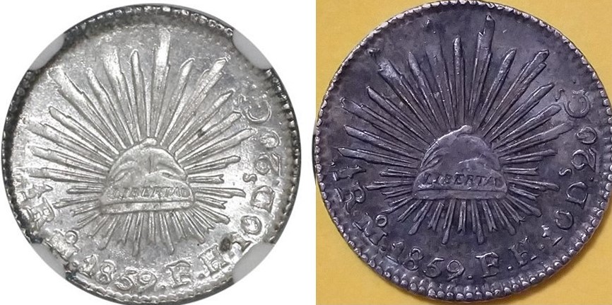 Please-Grade-And-Give-Opinion-Of-Eye-Appeal.-1859-Mexico-1/2-Reale