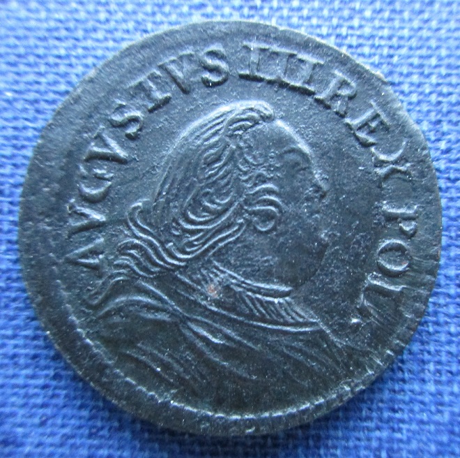Poland-Copper-Groschen,-Gubin?-Mint-1754