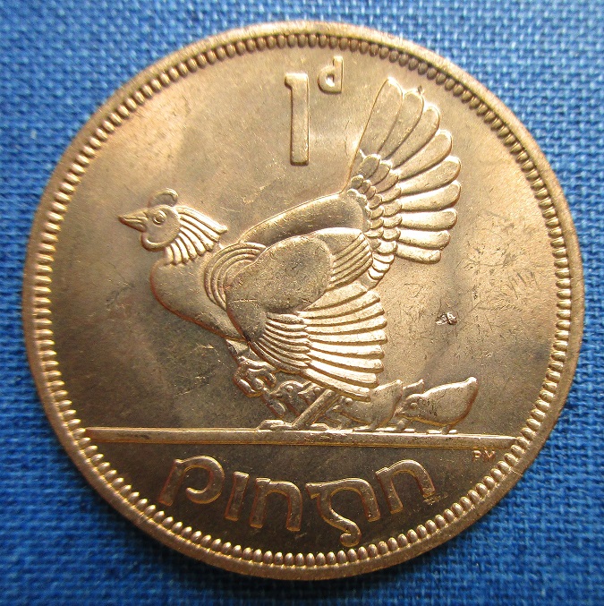Ireland-1968-Penny-Lamination-Error?