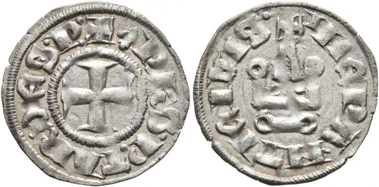 Principality-Of-Achaea.-Philippe-De-Taranto-Epirus-Style-1307-1313.-Denier