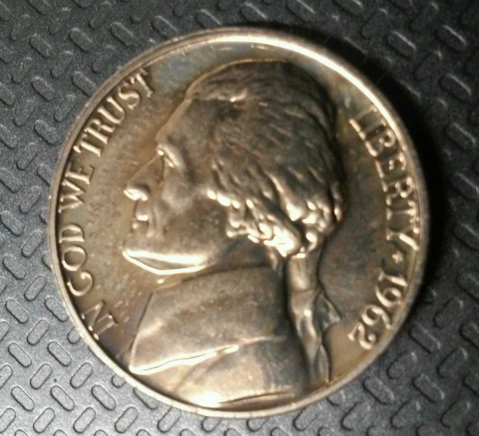 1962-Nickel-Poor-StrikeAlmost-Looks-New