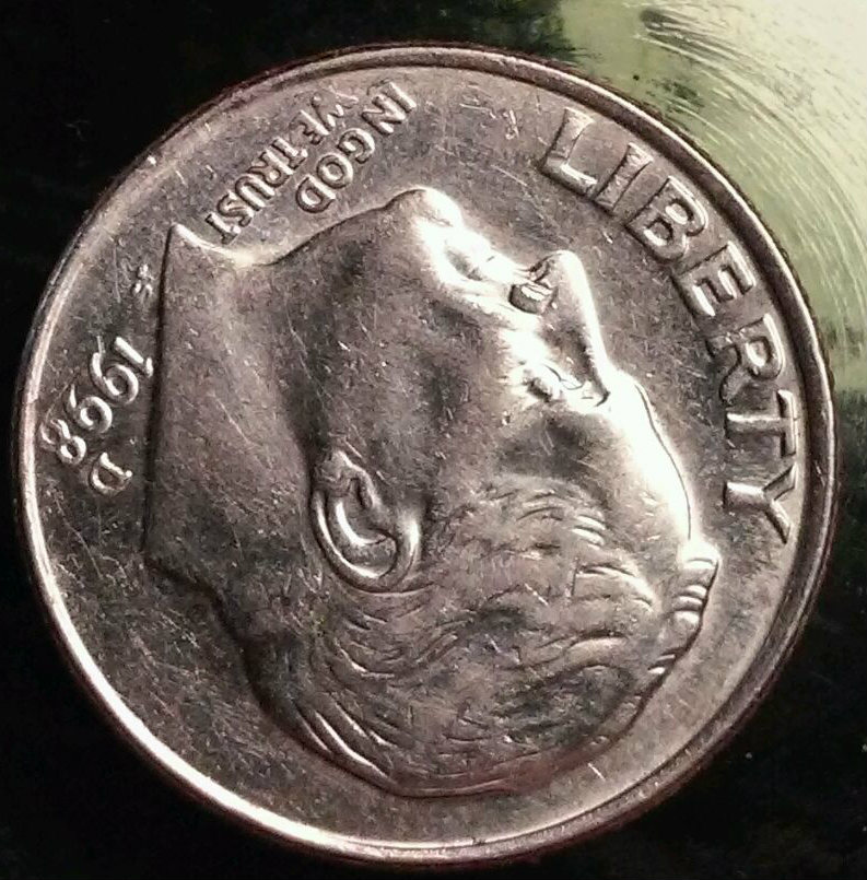 1998-Dime-A-Pig-Nose-Mark-Dont-Know-Correct-Term
