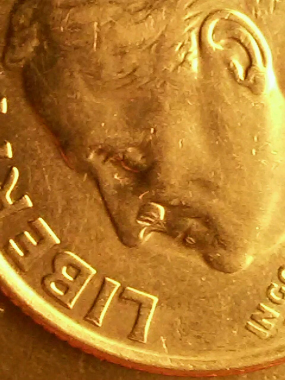 1998-Dime-A-Pig-Nose-Mark-Dont-Know-Correct-Term