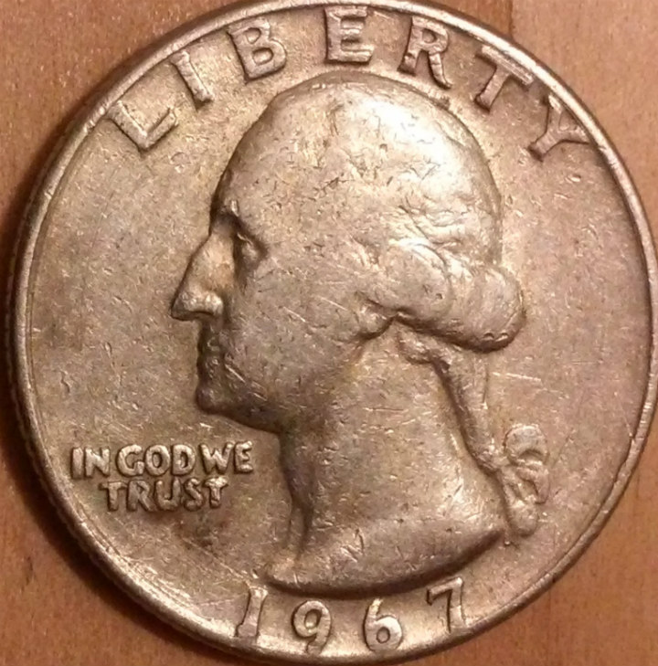1967-Quarter-With-A-Strange-Line-On-Reverse